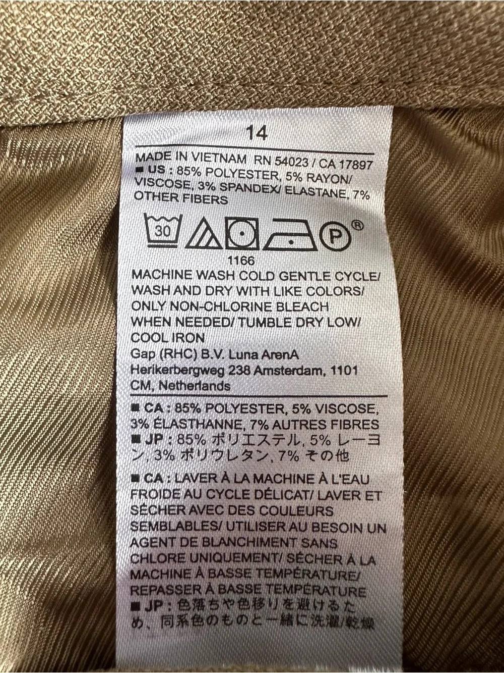 Banana Republic Wide-Leg High Rise Pleated Trouser Pants Olive Green Women’s 14